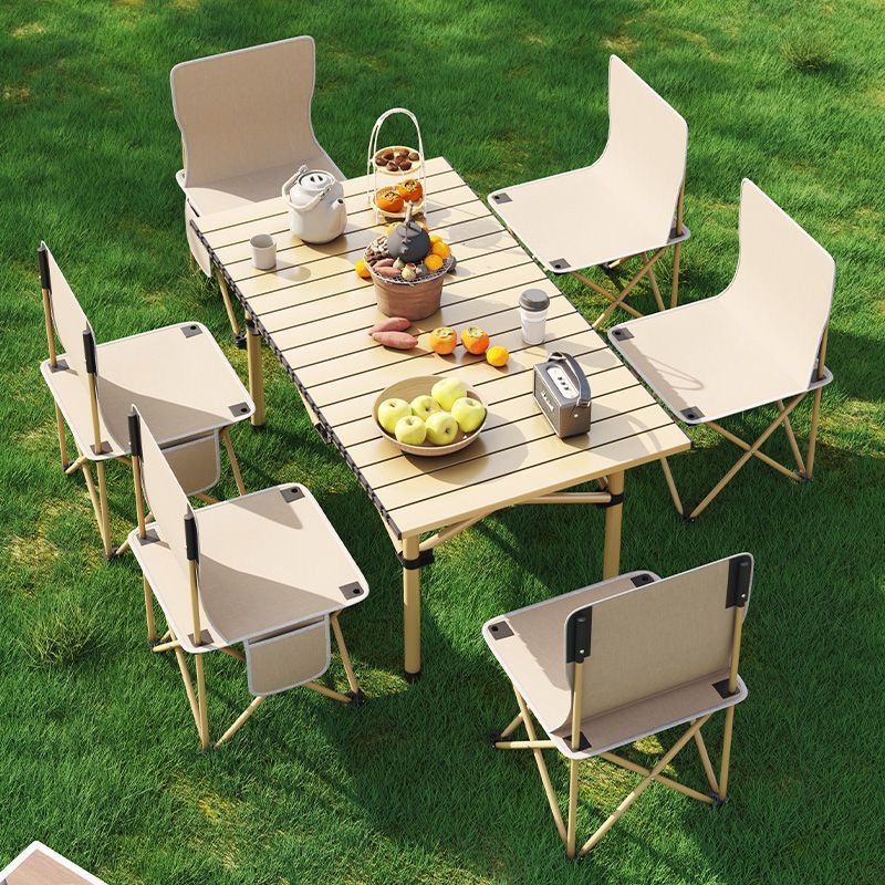Outdoor Camping Table Foldable - ชุดโต๊ะเก้าอี้พับได้แบบพกพา อุปกรณ์สำหรับตั้งแคมป์ ปิกนิก ตลาดกลางแจ้ง โต๊ะพับได้ โต๊ะแคมป์ปิ้ง