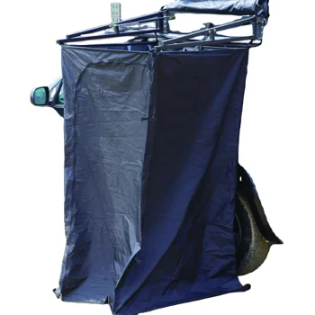 Outdoor Camping Car Tent - เต็นท์อาบน้ำข้างรถสำหรับฤดูร้อน น้ำหนักเบา ขนาด 4x4 สำหรับตั้งแคมป์กลางแจ้ง โครงอะลูมิเนียม