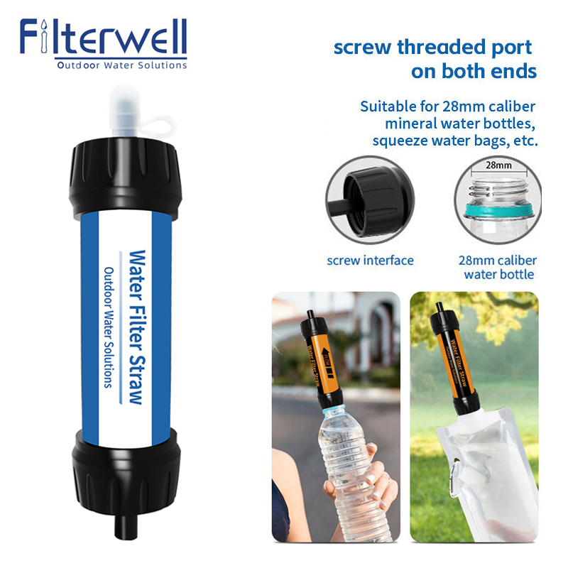 Outdoor Camping Water Filter - ที่กรองน้ำสำหรับการตั้งแคมป์กรองน้ำระบบขนาดเล็กเครื่องกรองน้ำเพื่อความอยู่รอดสำหรับท่องเที่ยวเดินป่าอุปกรณ์กลางแจ้งอุปกรณ์เดินป่า
