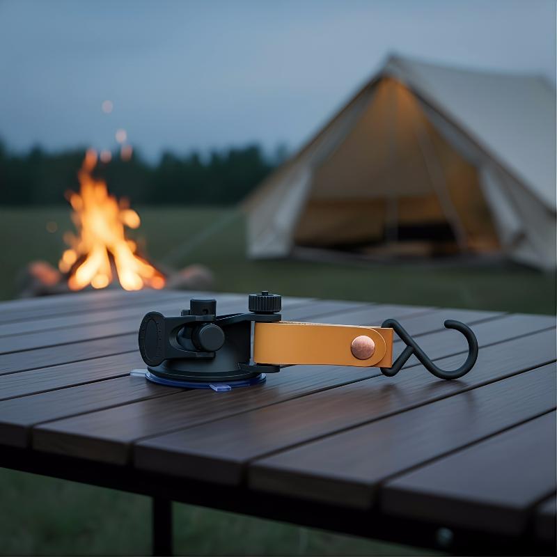 Outdoor Camping Car Tent - หัวเข็มขัดแบบถ้วยดูดที่ทนทาน 4 ชิ้นสำหรับเต็นท์รถยนต์ แคมป์ปิ้งกลางแจ้ง รับน้ำหนักได้ดี
