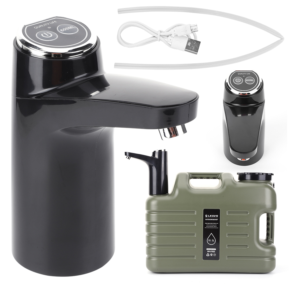 Outdoor Camping Water Tank - ถังน้ํากลางแจ้ง 11 ลิตรความจุขนาดใหญ่ แคมป์ปิ้ง หัวเข็มขัดน้ําพร้อมก๊อกน้ํา USB