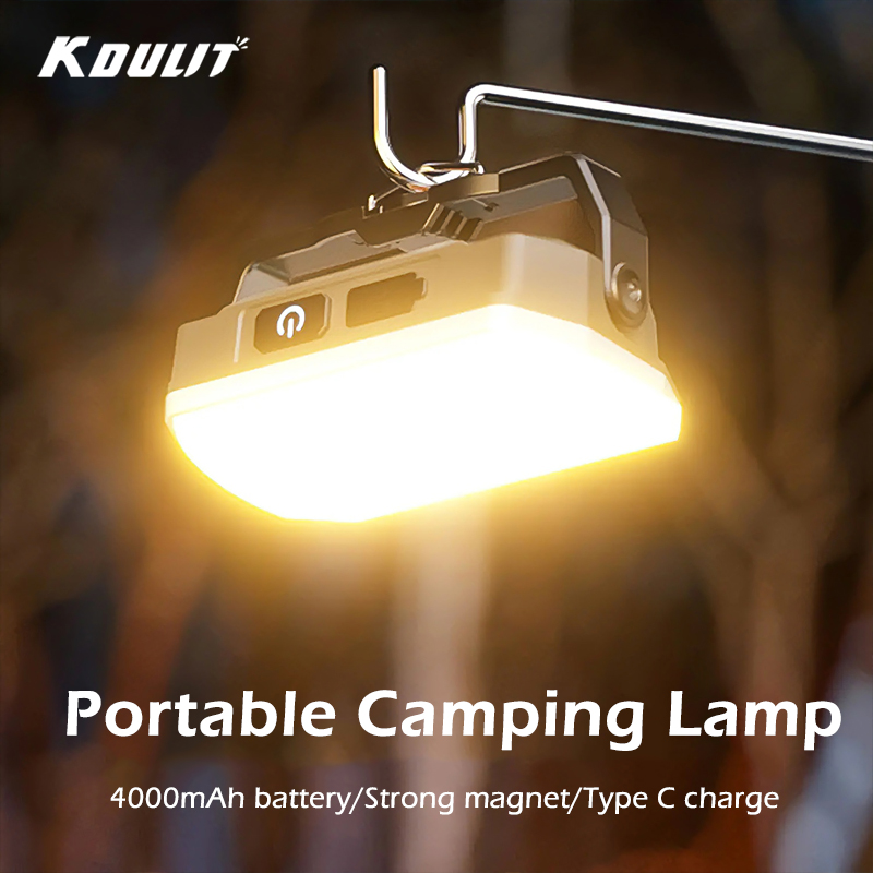 Camping Lantern - โคมไฟตั้งแคมป์กลางแจ้งแบบพกพาอายุการใช้งานแบตเตอรี่ยาวนานเป็นพิเศษไฟฉุกเฉินแบบชาร์จไฟได้แม่เหล็กที่แข็งแกร่งไฟทำงานสำหรับการซ่อมแซม