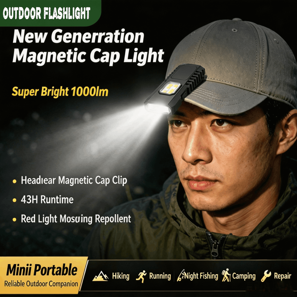 Outdoor Camping Lighting - ไฟฉายพวงกุญแจแบบชาร์จ USB ได้อเนกประสงค์ ไฟฉายขนาดเล็กแบบ COB สำหรับงานอเนกประสงค์