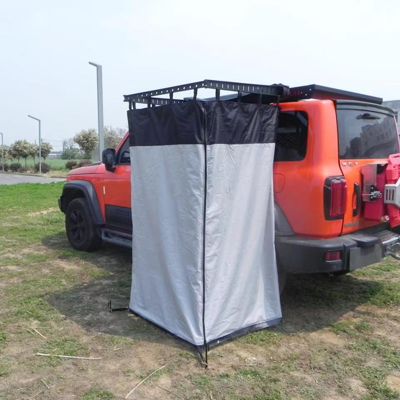 Outdoor Camping Car Tent - เต็นท์อาบน้ำกลางแจ้ง เต็นท์อาบน้ำข้างรถ เต็นท์ห้องน้ำ เต็นท์อาบน้ำพร้อมไฟ LED ในตัว
