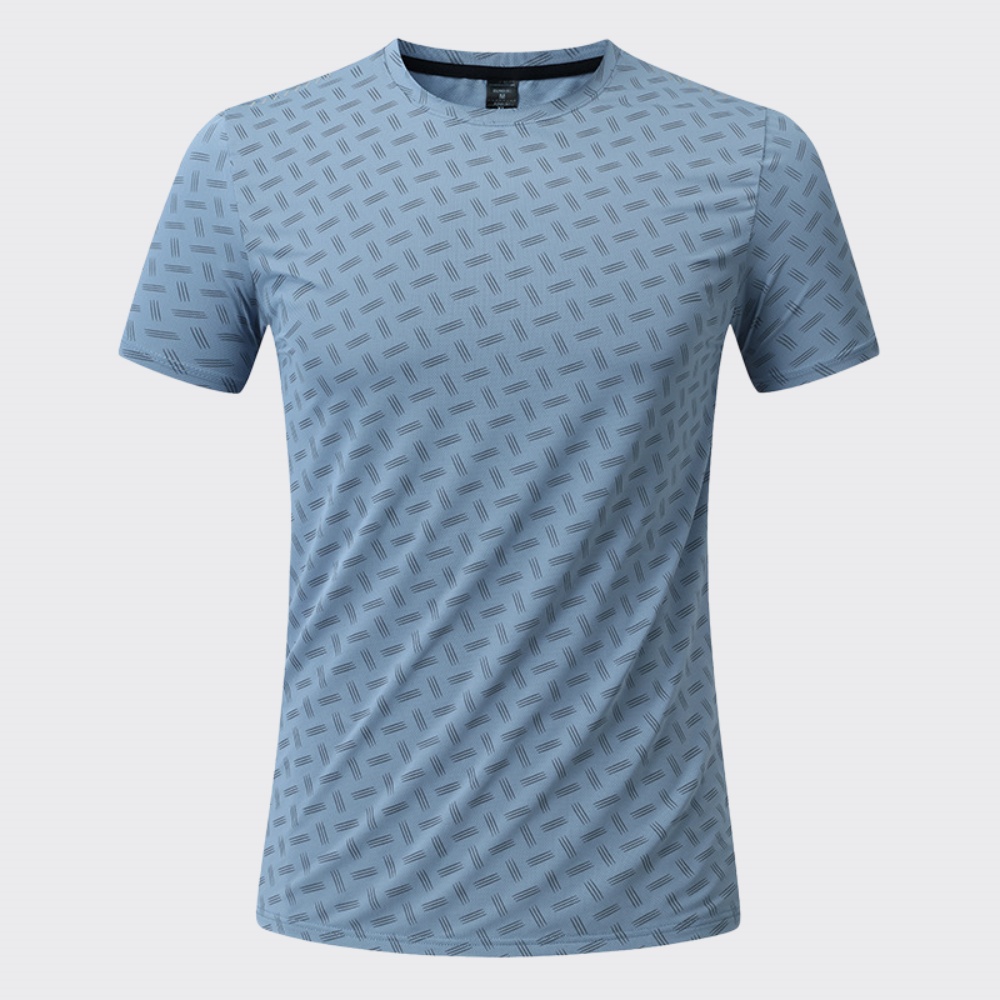 Outdoor Camping Equipment - เสื้อยืดแขนสั้นพิมพ์ลายสำหรับผู้ชายฤดูร้อน เสื้อยืดออกกำลังกาย วิ่ง ฟิตเนส แห้งเร็ว ใส่สบายๆ