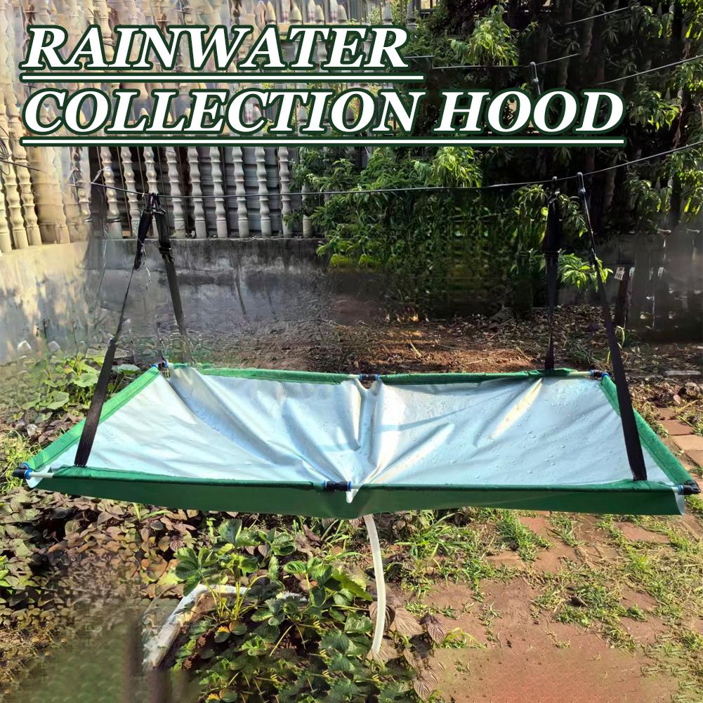 Outdoor Camping Water Filter - ผ้าดักน้ำฝนสำหรับสวน พร้อมสายยาง ตัวกรองน้ำฝนสำหรับสนามหญ้า สวนหลังบ้าน ระเบียง และการตั้งแคมป์