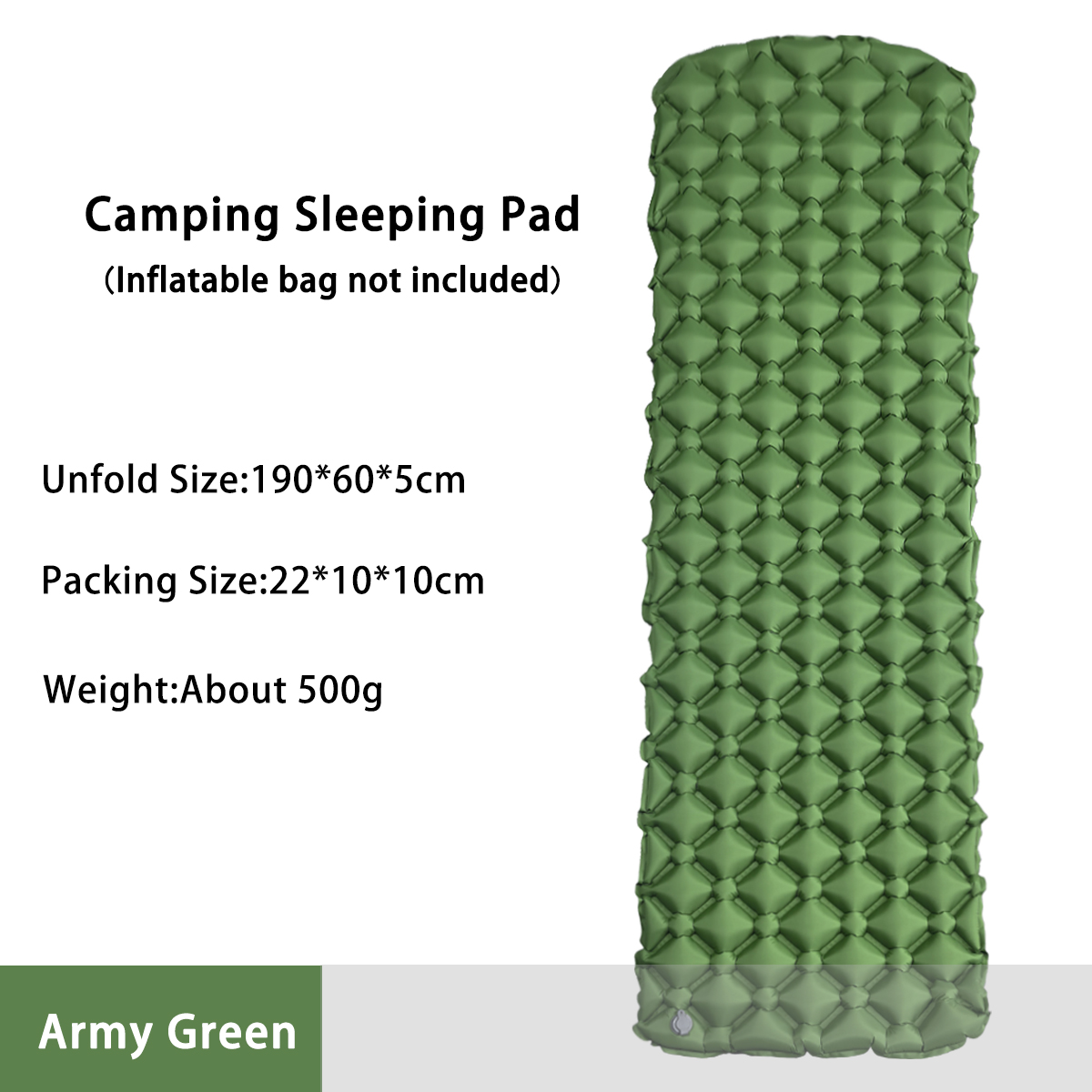 Outdoor Camping Cot - ที่นอนเป่าลมสำหรับตั้งแคมป์ในเต็นท์ เตียงพับสำหรับแคมป์ แผ่นรองนอน ผ้าห่มปิกนิก แผ่นรองนอนสำหรับเดินทาง อุปกรณ์แคมป์ปิ้ง