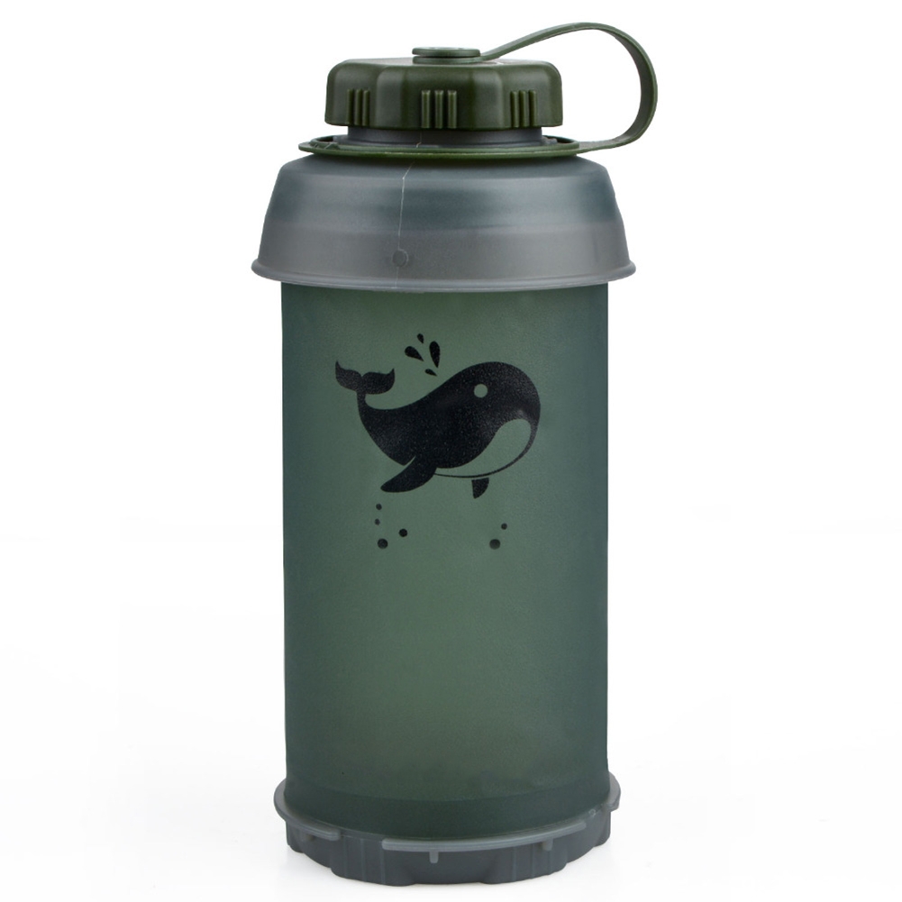 ขวดน้ำ TPU แบบพับได้ขนาด 750 ม - Outdoor Camping Water Tank บทวิจารณ์และราคา