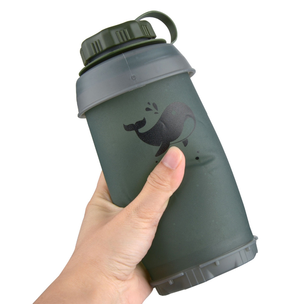 ขวดน้ำ TPU แบบพับได้ขนาด 750 ม - Outdoor Camping Water Tank บทวิจารณ์และราคา