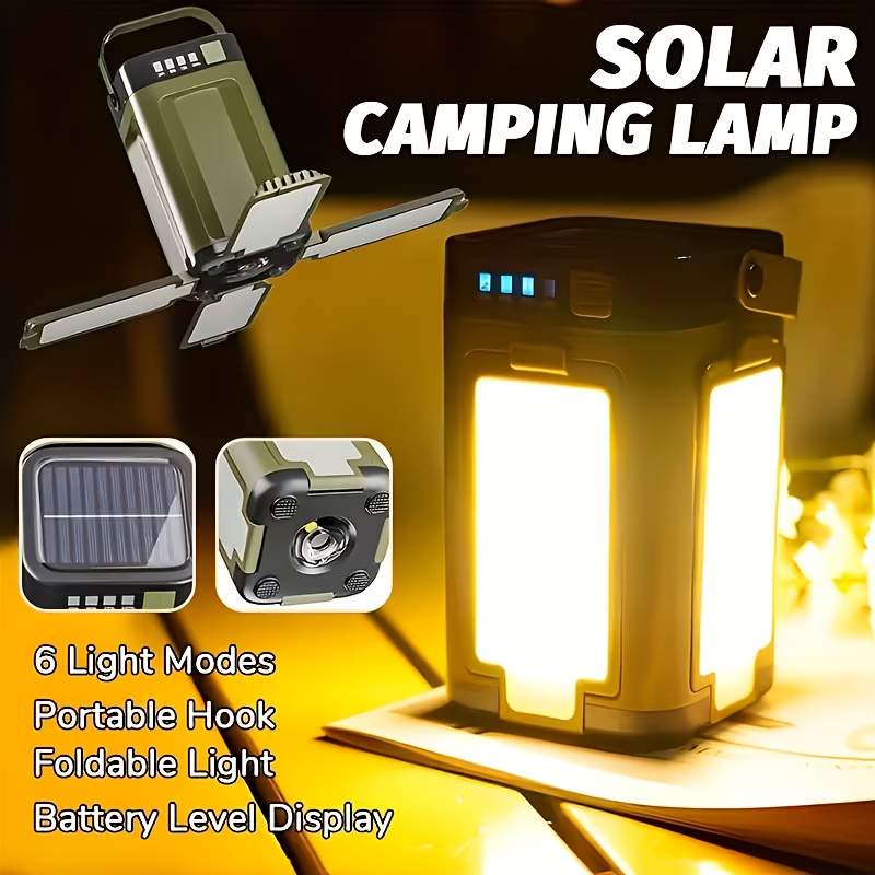 ไฟแคมป์ปิ้งพกพาพลังงานแสงอาทิต - Outdoor Camping Lighting บทวิจารณ์และราคา