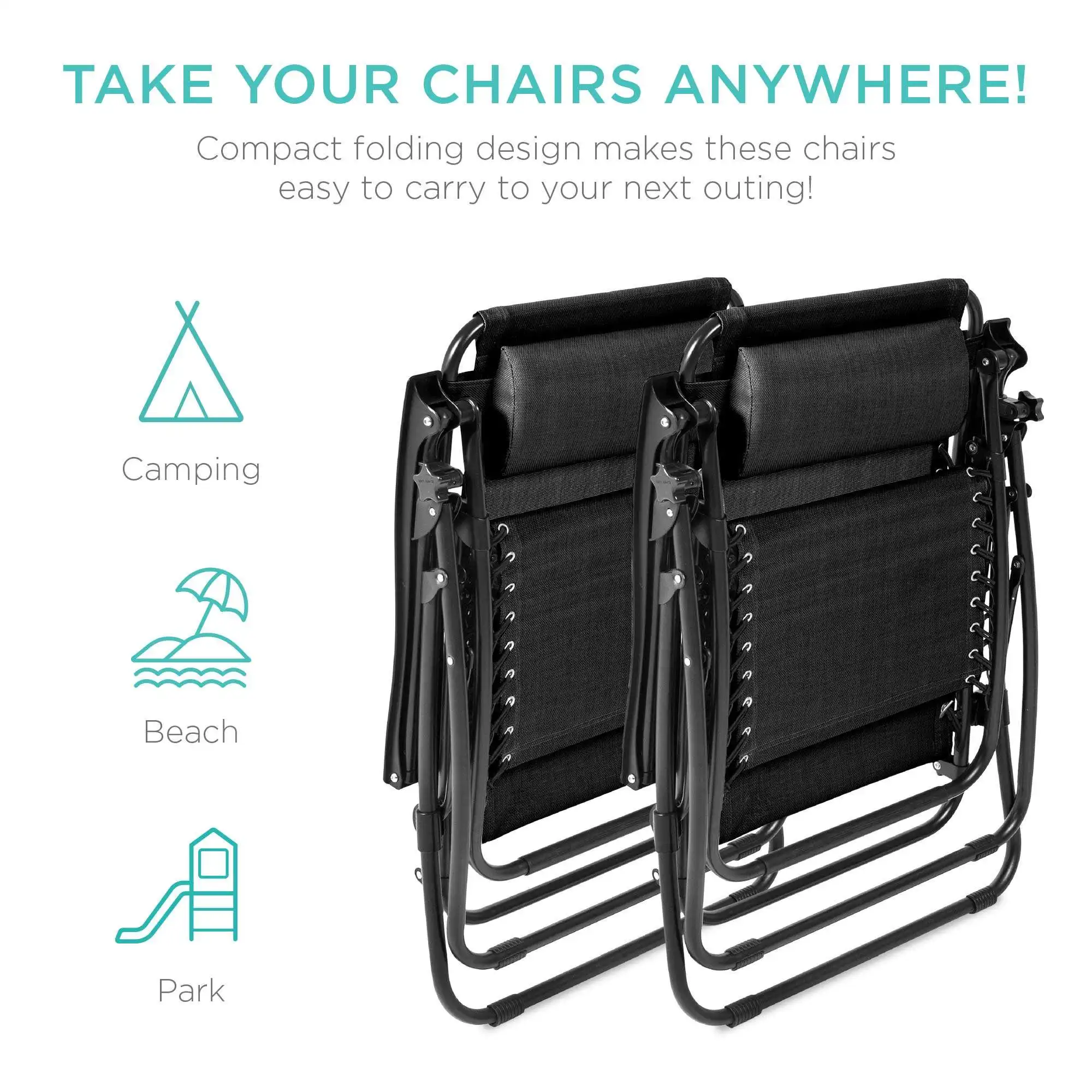 เก้าอี้ชายหาดปรับเอนได้ น้ำหนั - Outdoor Camping Lounge Chairs บทวิจารณ์และราคา