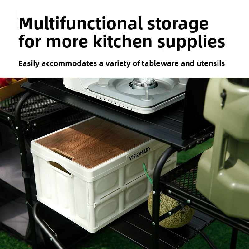 โต๊ะพับอเนกประสงค์สำหรับตั้งแค - Outdoor Camping Kitchen Table บทวิจารณ์และราคา