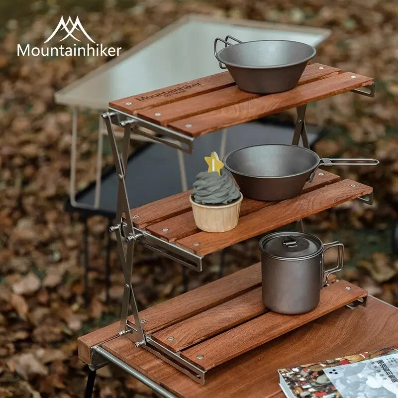MOUNTAINHIKER ชั้นวางของสามชั้ - Outdoor Camping Table Foldable บทวิจารณ์และราคา