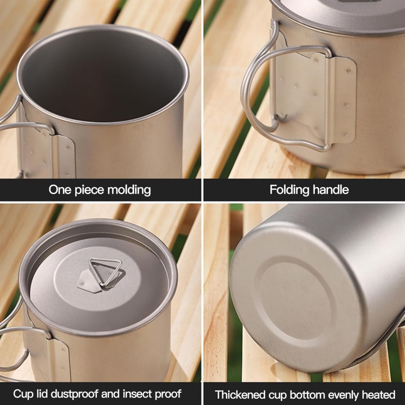 แก้วไทเทเนียมสำหรับตั้งแคมป์พร - Outdoor Camping Kitchen Table บทวิจารณ์และราคา