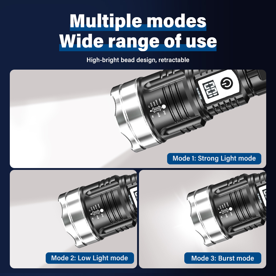 ไฟฉาย LED กำลังสูง 200000LM แบ - Outdoor Camping Lighting บทวิจารณ์และราคา