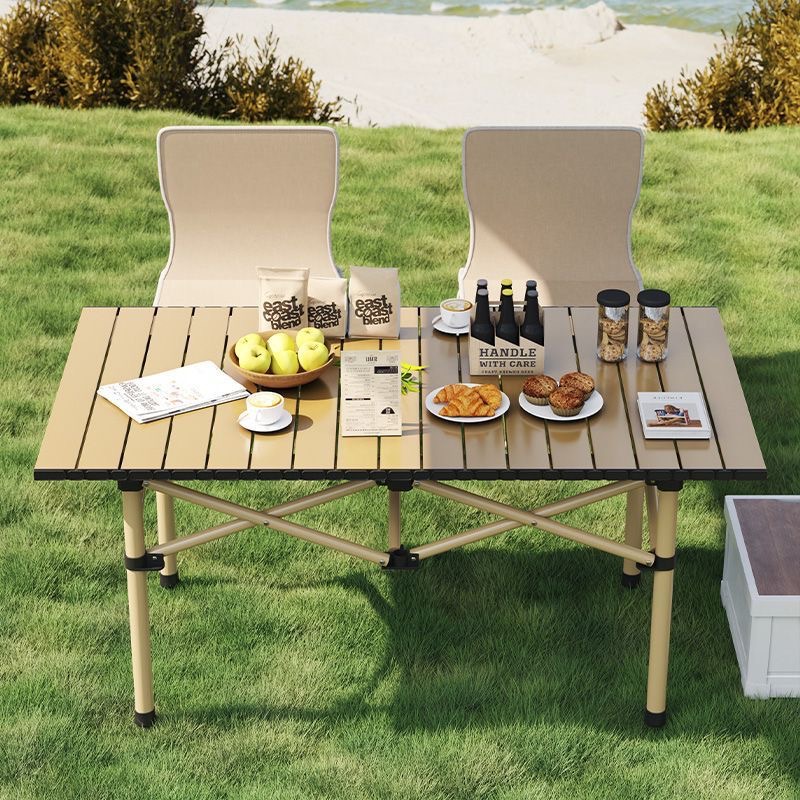 ชุดโต๊ะเก้าอี้พับได้แบบพกพา อุ - Outdoor Camping Table Foldable บทวิจารณ์และราคา