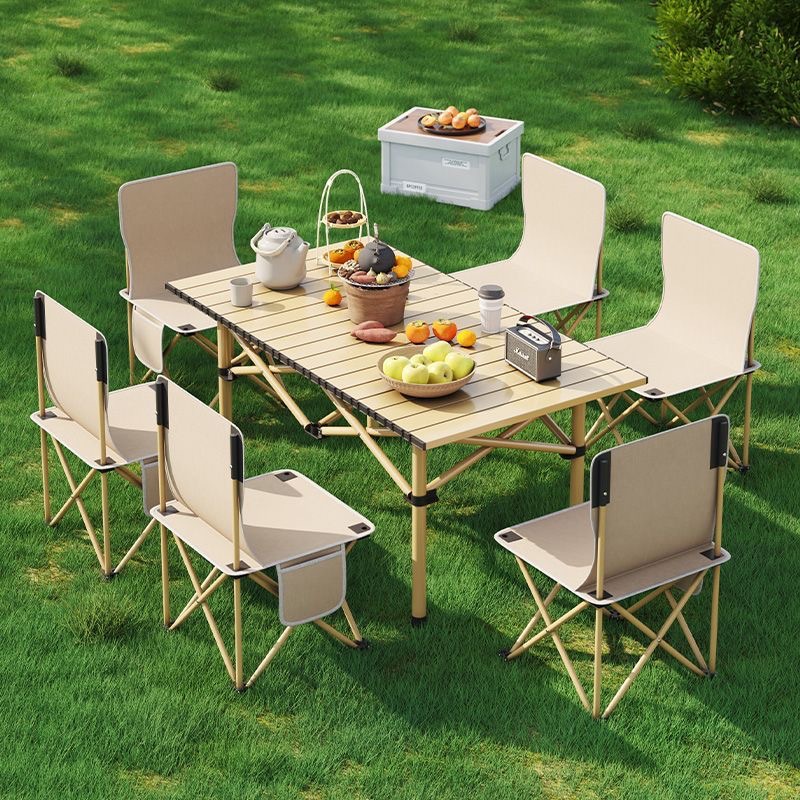 ชุดโต๊ะเก้าอี้พับได้แบบพกพา อุ - Outdoor Camping Table Foldable บทวิจารณ์และราคา