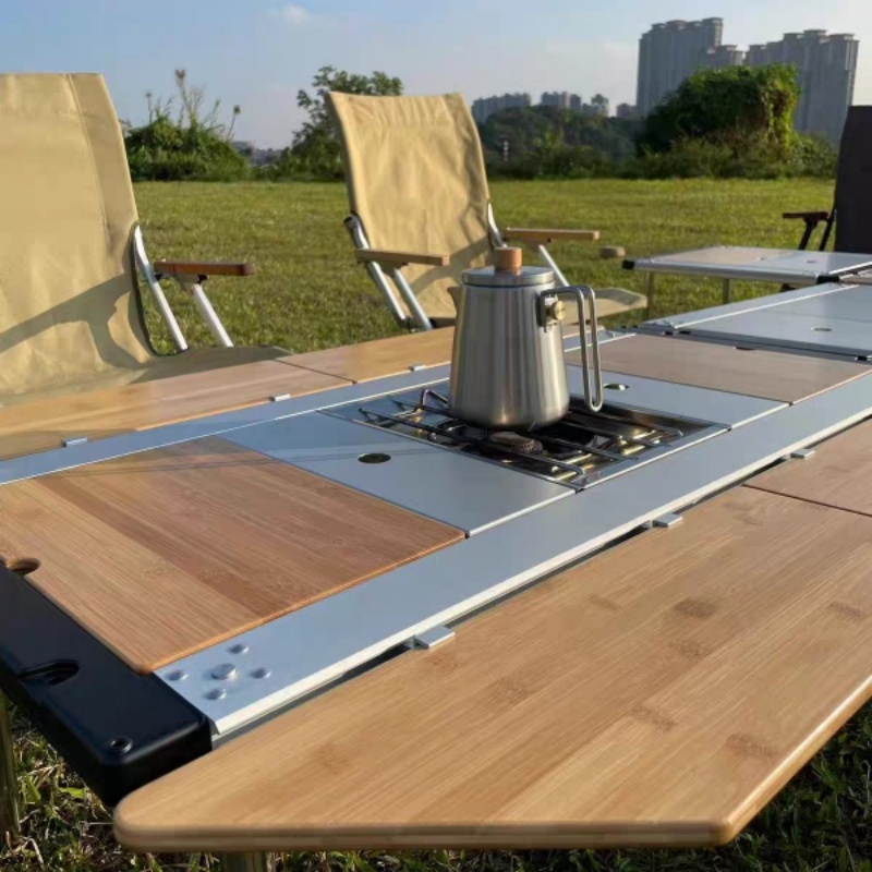 Tryhomy IGT ตารางไม้ไผ่แผ่นขยา - Outdoor Camping Kitchen Table บทวิจารณ์และราคา