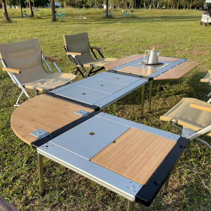 Tryhomy IGT ตารางไม้ไผ่แผ่นขยา - Outdoor Camping Kitchen Table บทวิจารณ์และราคา