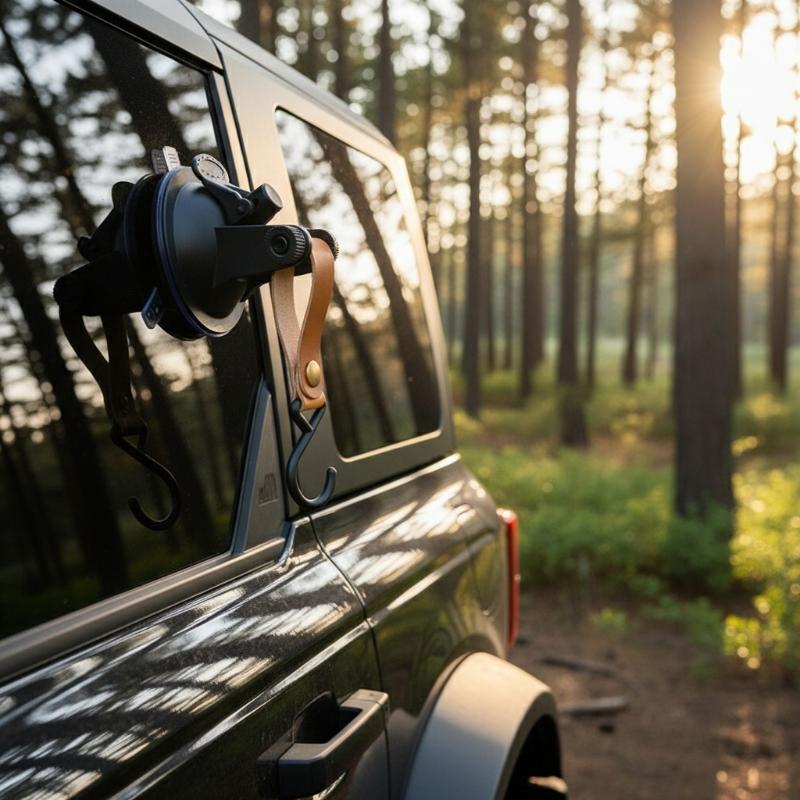 หัวเข็มขัดแบบถ้วยดูดที่ทนทาน 4 - Outdoor Camping Car Tent บทวิจารณ์และราคา