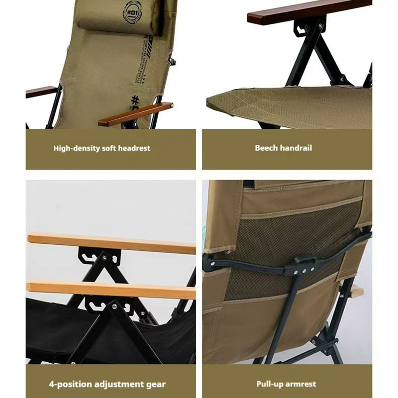 เก้าอี้พับพนักพิงสูงสำหรับตั้ง - Outdoor Camping Lounge Chairs บทวิจารณ์และราคา