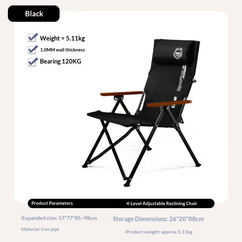 เก้าอี้พับพนักพิงสูงสำหรับตั้ง - Outdoor Camping Lounge Chairs บทวิจารณ์และราคา