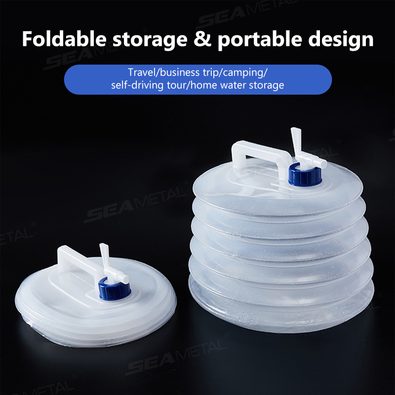 ถังน้ำพับได้ SEAMETAL 5L-15L ส - Outdoor Camping Water Tank บทวิจารณ์และราคา