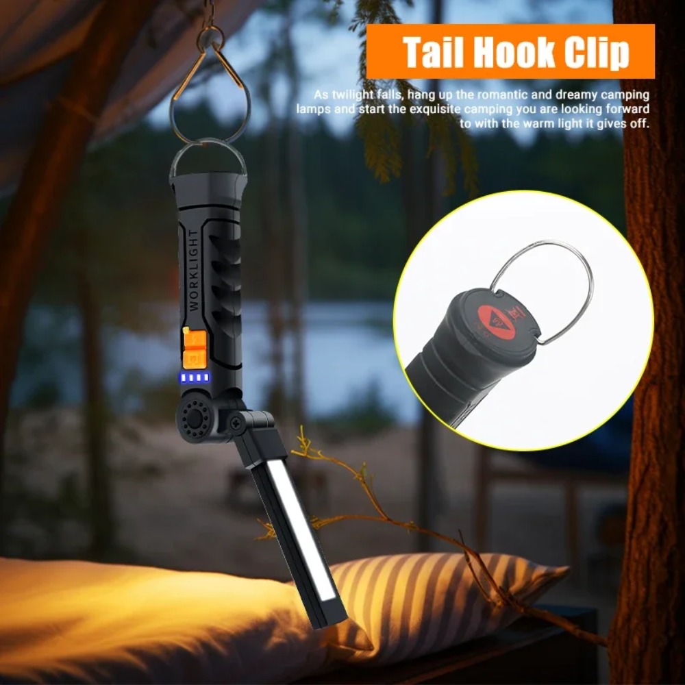 ไฟฉาย LED แบบพกพา COB ไฟฉายแบบ - Camping Lantern บทวิจารณ์และราคา