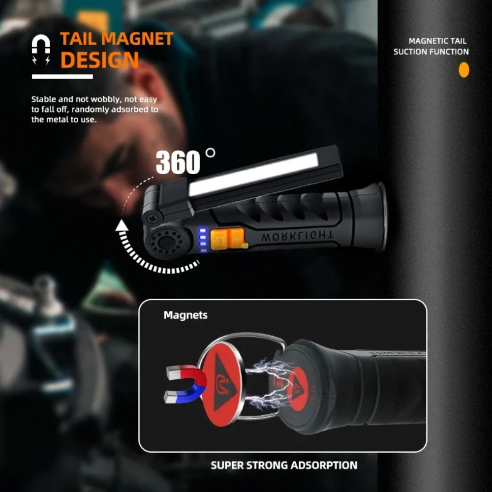 ไฟฉาย LED แบบพกพา COB ไฟฉายแบบ - Camping Lantern บทวิจารณ์และราคา