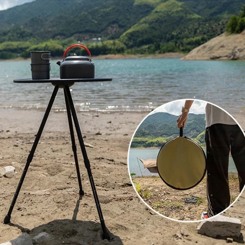 โต๊ะกลมขนาดเล็กพับได้อลูมิเนีย - Outdoor Camping Table Foldable บทวิจารณ์และราคา