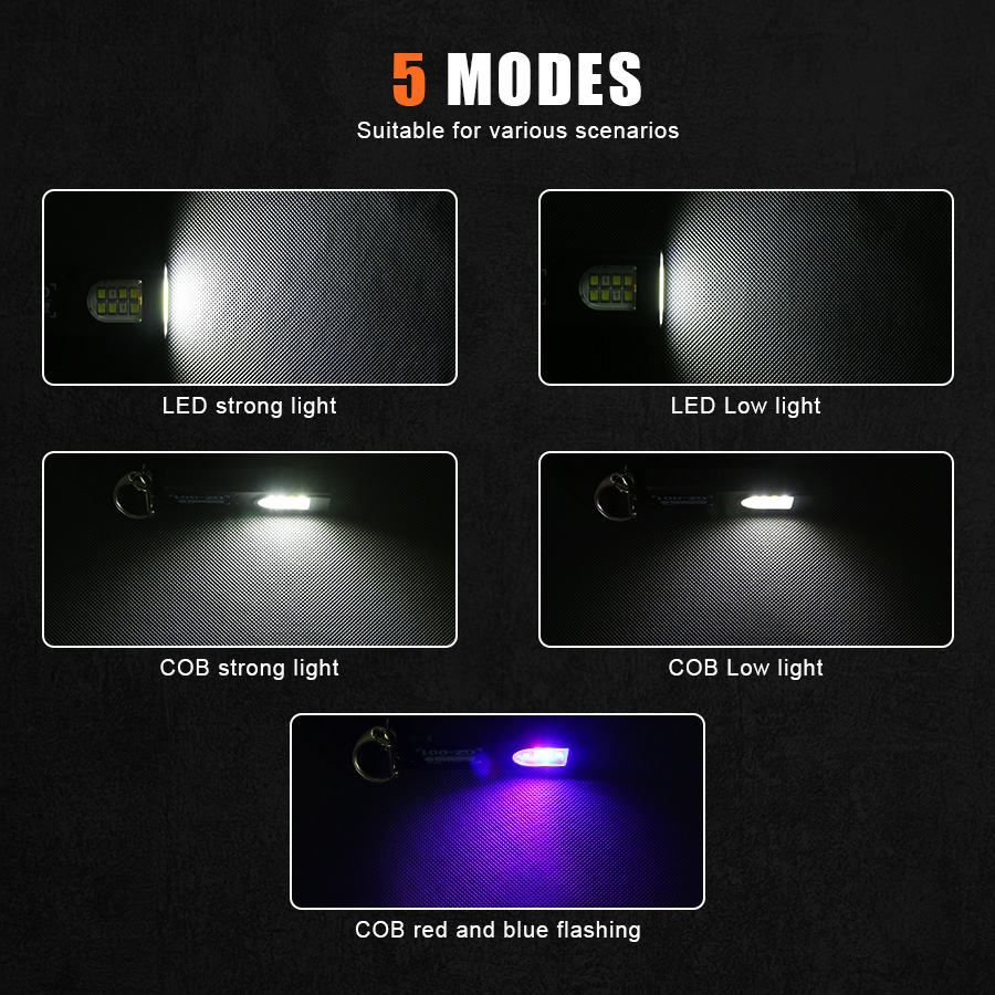 ไฟฉายพวงกุญแจอเนกประสงค์แบบชาร - Outdoor Camping Lighting บทวิจารณ์และราคา