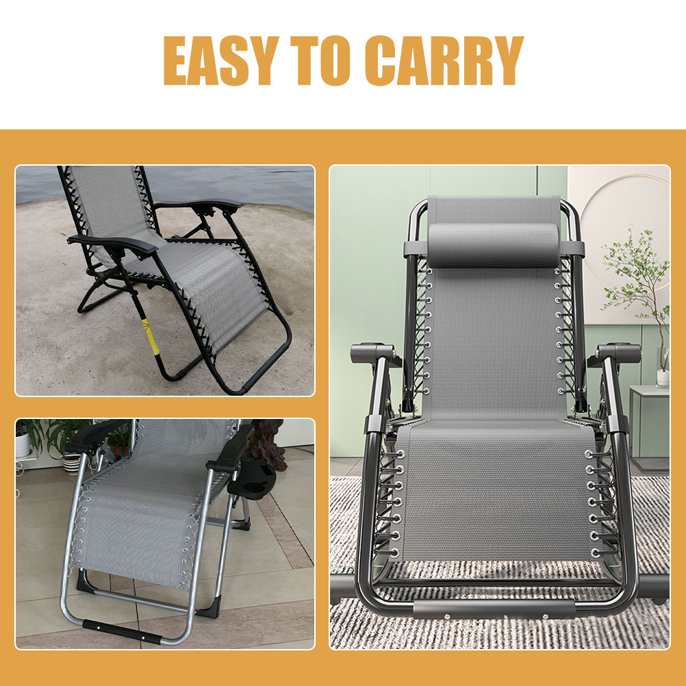 ผ้าคลุมเก้าอี้แบบยืดหยุ่น 1 ชุ - Outdoor Camping Lounge Chairs บทวิจารณ์และราคา