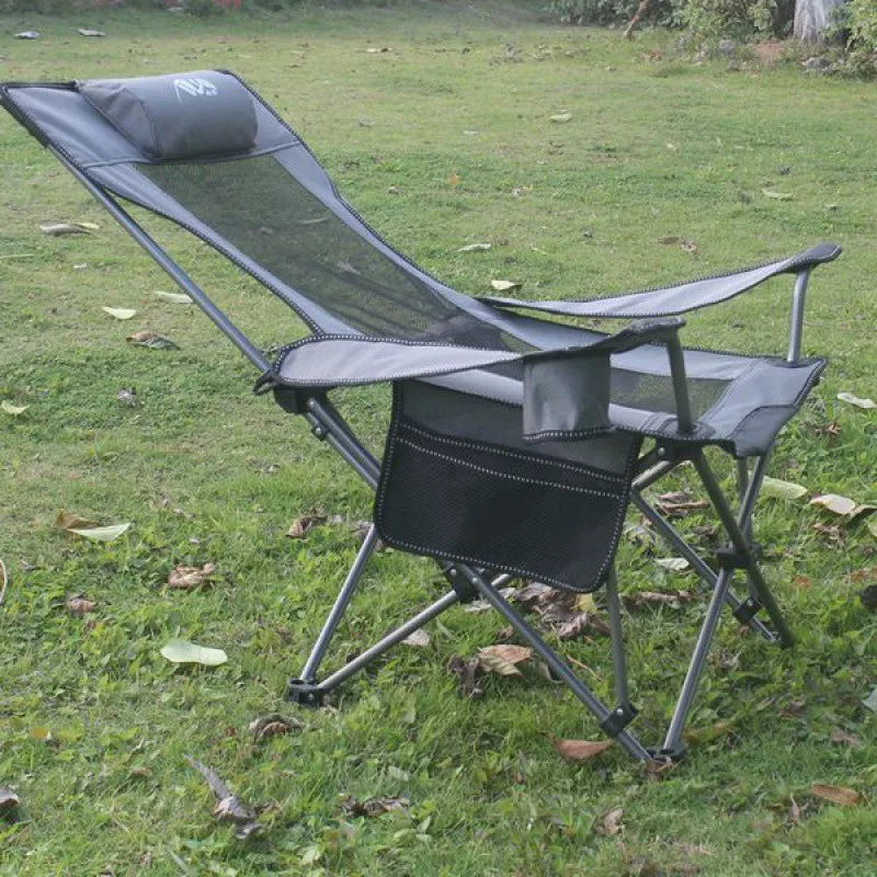 เก้าอี้พับเอนนอนสำหรับตกปลาพร้ - Outdoor Camping Lounge Chairs บทวิจารณ์และราคา