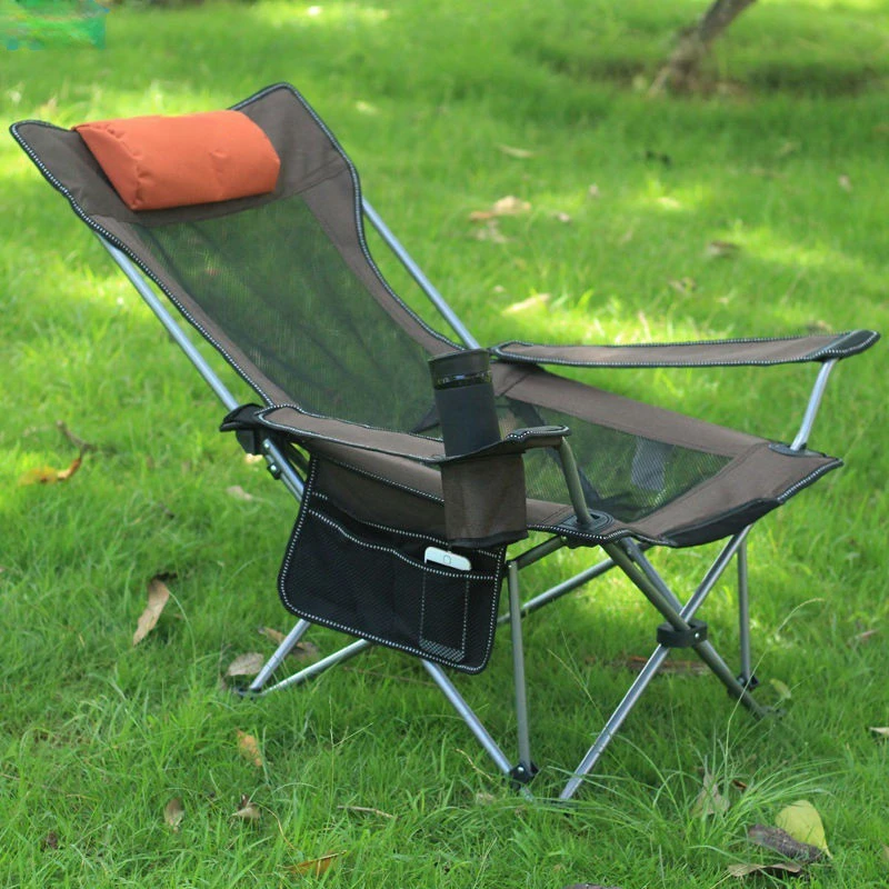 เก้าอี้พับเอนนอนสำหรับตกปลาพร้ - Outdoor Camping Lounge Chairs บทวิจารณ์และราคา