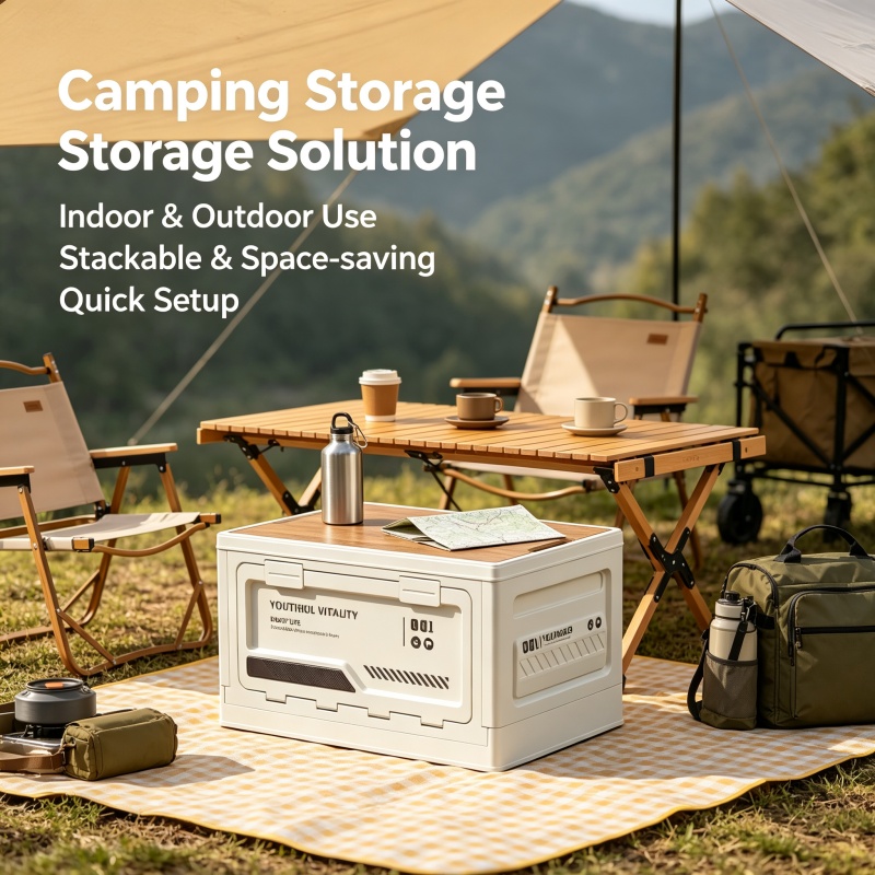 กล่องเก็บของกลางแจ้ง กล่องพับไ - Outdoor Camping Storage Box บทวิจารณ์และราคา