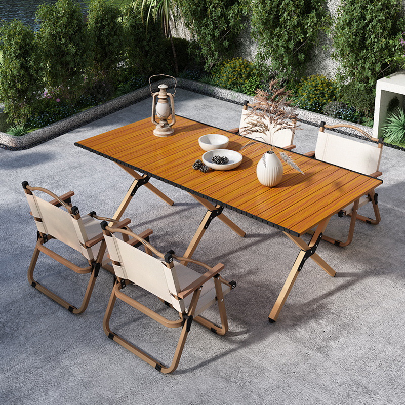 ชุดโต๊ะพับได้สำหรับใช้งานกลางแ - Outdoor Camping Table Foldable บทวิจารณ์และราคา