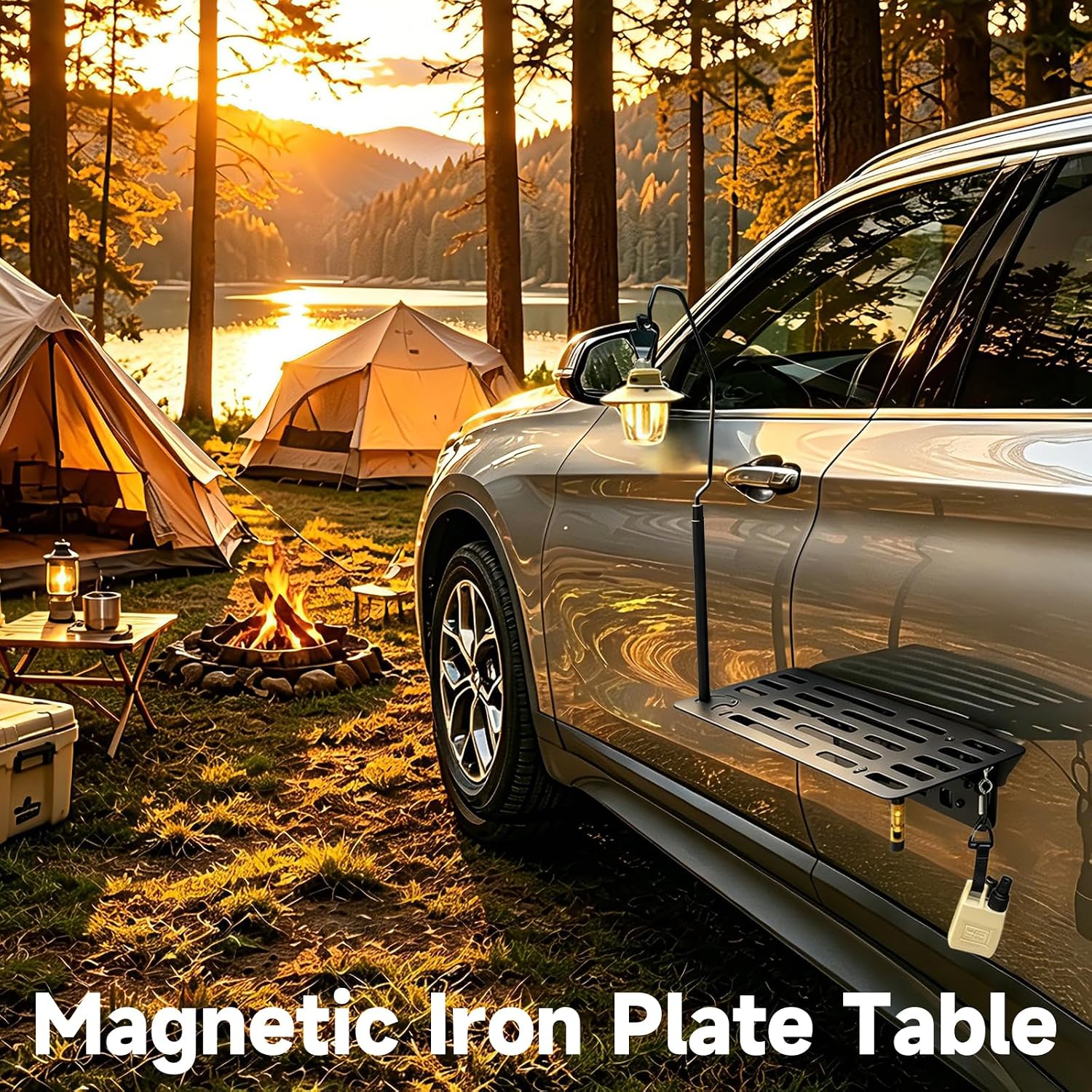 โต๊ะพับแม่เหล็กติดข้างรถยนต์ ถ - Outdoor Camping Table Foldable บทวิจารณ์และราคา