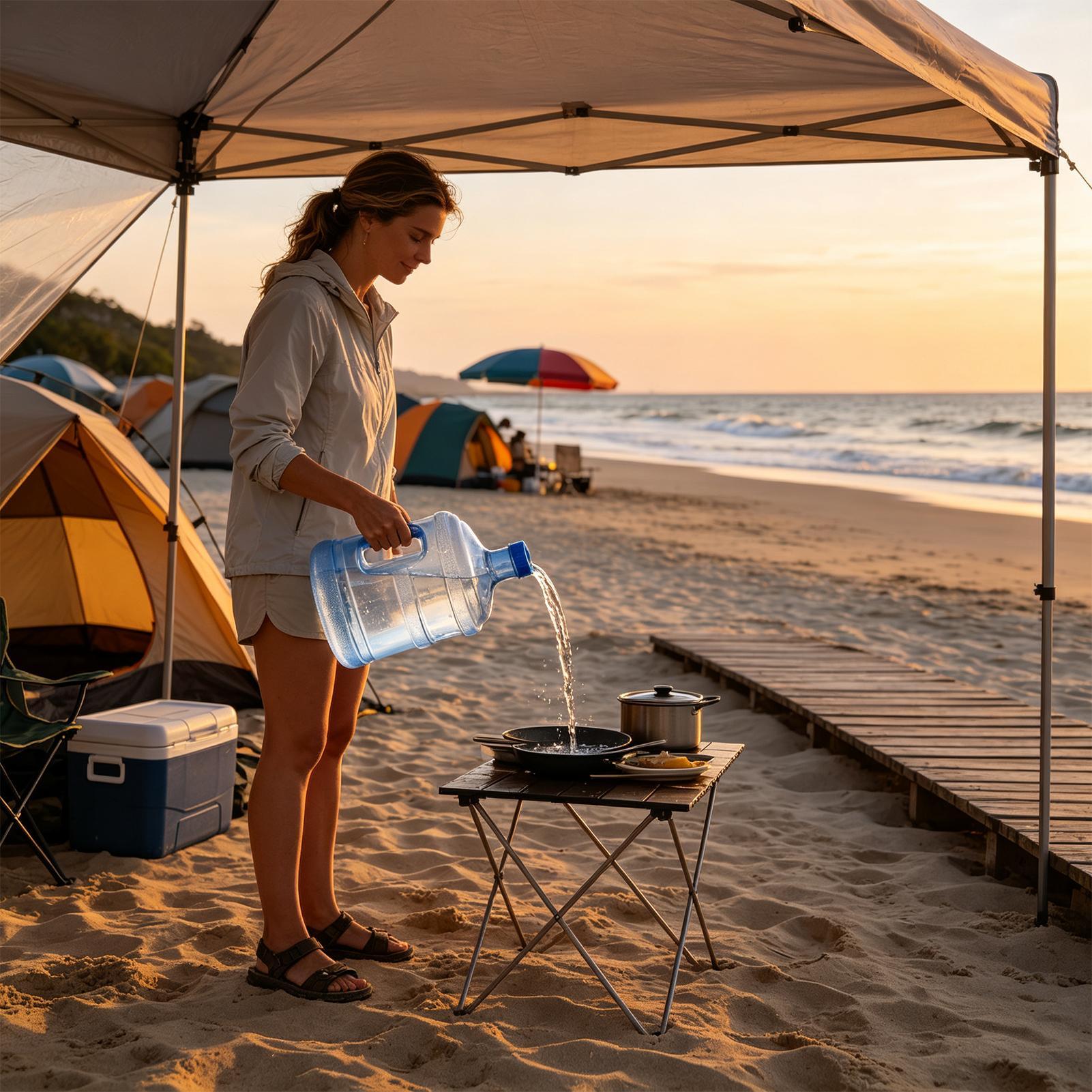 เหยือกน้ำขนาดใหญ่ 11.3 ลิตร แบ - Outdoor Camping Water Jug บทวิจารณ์และราคา