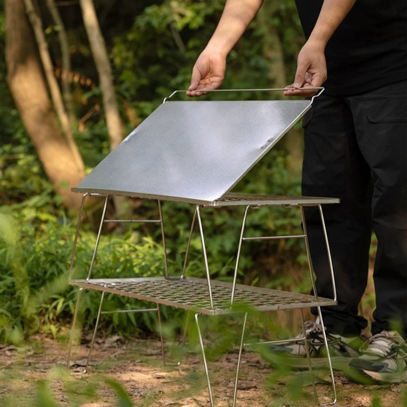 โต๊ะพับแบบพกพากลางแจ้ง น้ำหนัก - Outdoor Camping Kitchen Table บทวิจารณ์และราคา