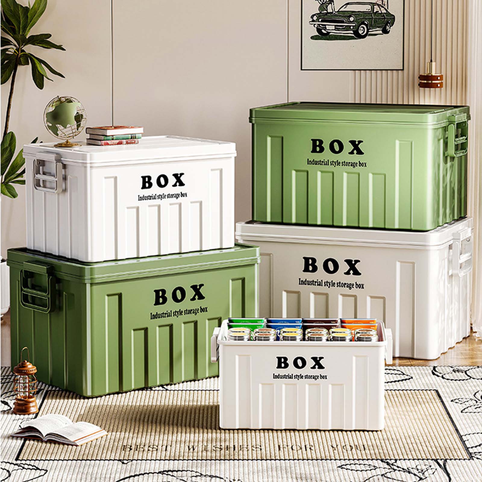 กล่องเก็บของอเนกประสงค์แบบมีฝา - Outdoor Camping Storage Box บทวิจารณ์และราคา