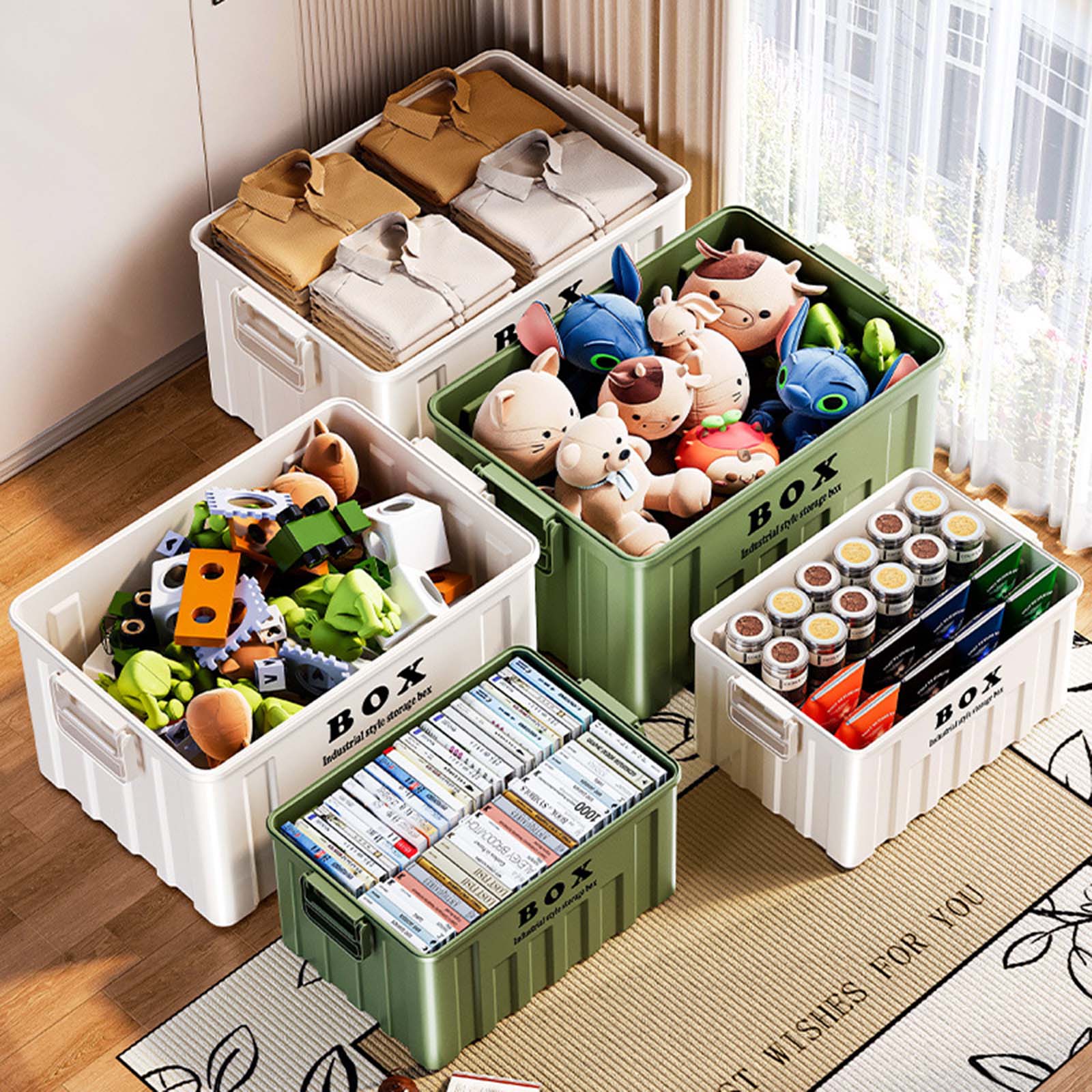 กล่องเก็บของอเนกประสงค์แบบมีฝา - Outdoor Camping Storage Box บทวิจารณ์และราคา