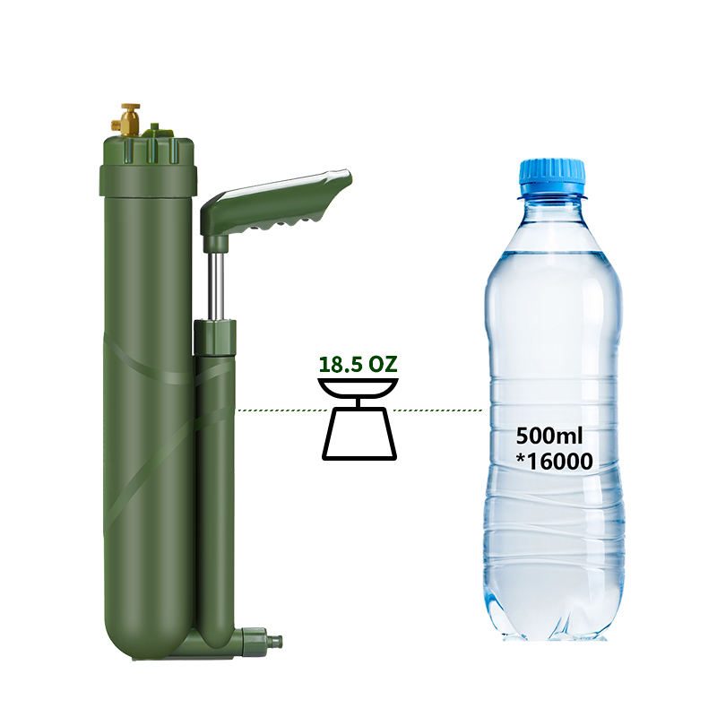 ที่กรองน้ำแบบปั๊มมือแบบพกพา RO - Outdoor Camping Water Filter บทวิจารณ์และราคา