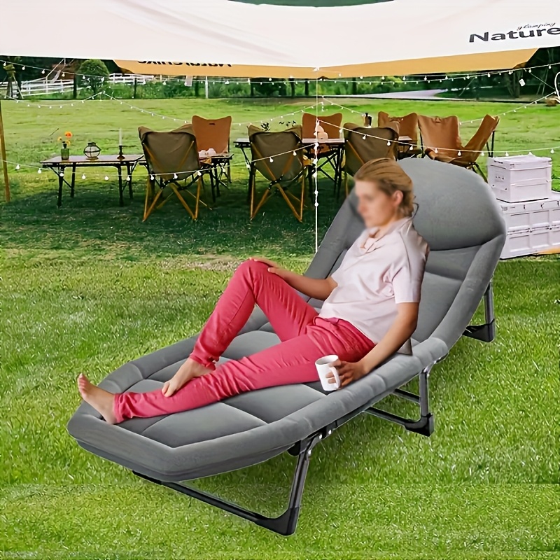 1 PC Camping Cots สําหรับผู้ให - Outdoor Camping Cot บทวิจารณ์และราคา