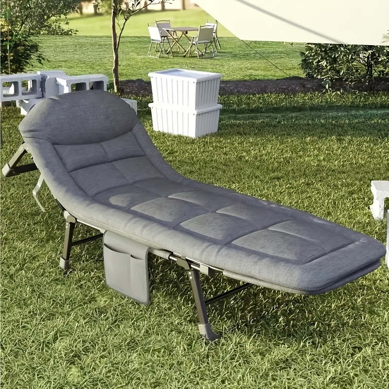 1 PC Camping Cots สําหรับผู้ให - Outdoor Camping Cot บทวิจารณ์และราคา