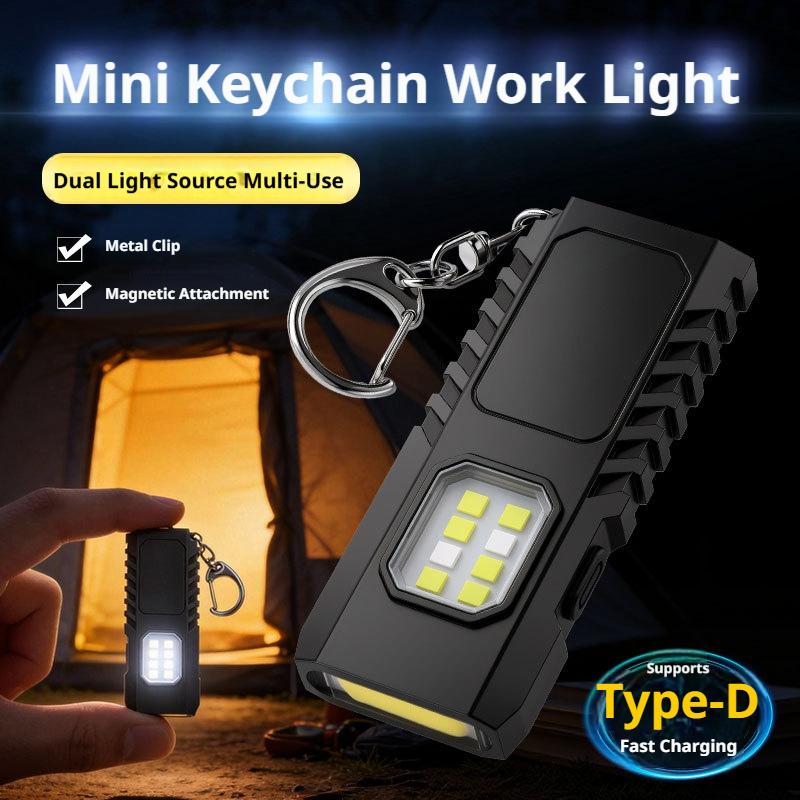 ไฟฉายพวงกุญแจแบบชาร์จ USB ได้อ - Outdoor Camping Lighting บทวิจารณ์และราคา