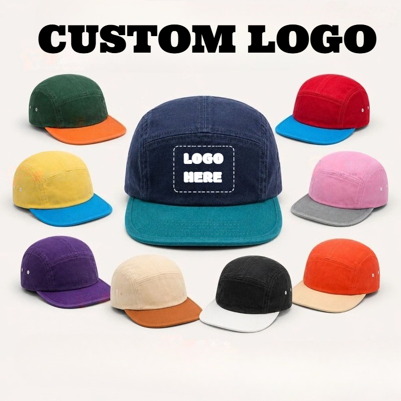 หมวกเบสบอลปีกแบนผ้าฝ้ายซักได้พ - Outdoor Camping Logo บทวิจารณ์และราคา
