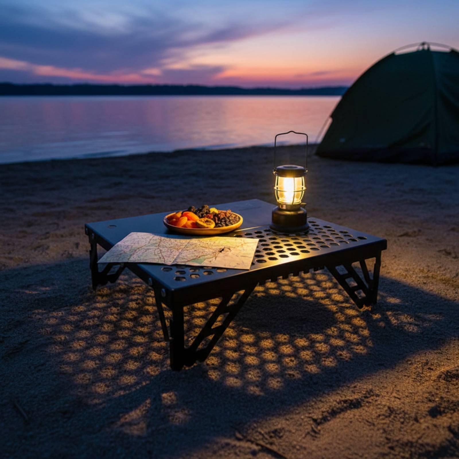 โต๊ะพับขนาดเล็กสำหรับใช้งานกลา - Outdoor Camping Table Foldable บทวิจารณ์และราคา