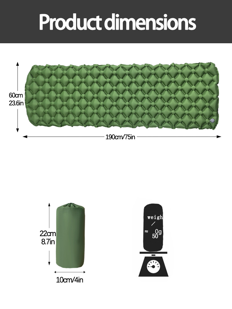 ที่นอนเป่าลมสำหรับตั้งแคมป์ในเ - Outdoor Camping Cot บทวิจารณ์และราคา