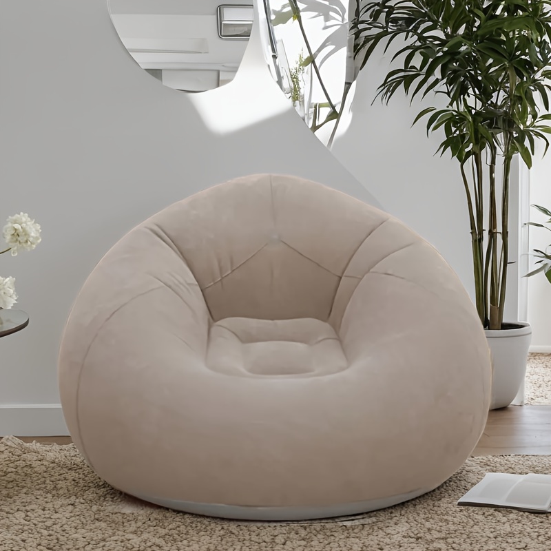 Flocked PVC Inflatable โซฟาเก้ - Outdoor Camping Lounge Chairs บทวิจารณ์และราคา